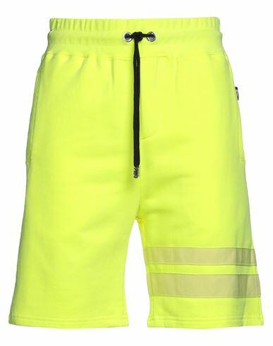 Gcds Man Shorts & Bermuda Shorts Yellow Cotton Cover