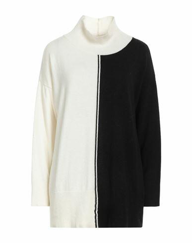 N. o.w. Andrea Rosati Cashmere Woman Turtleneck Ivory Wool, Viscose, Cashmere, Nylon Cover