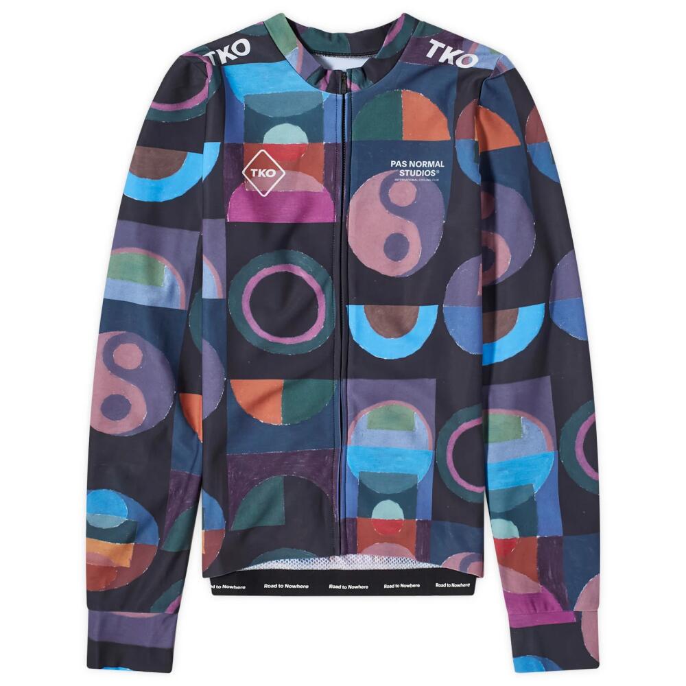 Pas Normal Studios Men's T.K.O. Mechanism Long Sleeve Jersey in Multi Cover