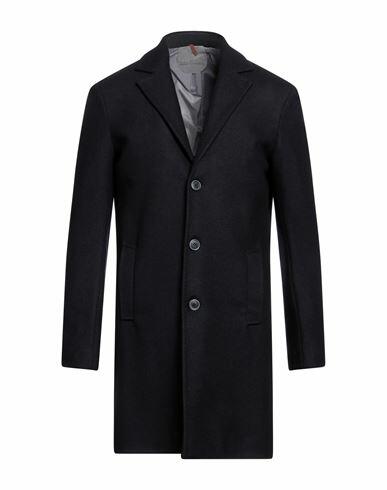 Primo Emporio Man Coat Midnight blue Wool, Polyamide Cover