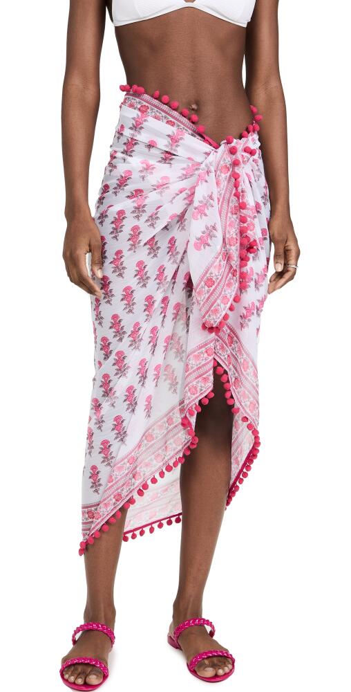 Playa Lucila Border Print Sarong Pink Cover