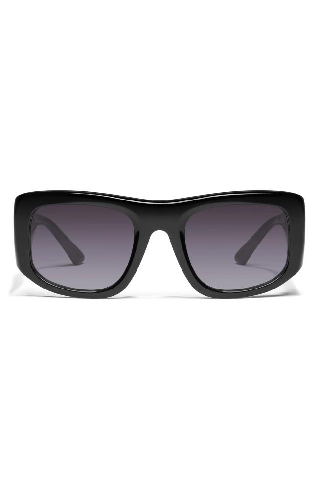 QUAY x Guizio Uniform 53mm Square Sunglasses in Black/Smoke Cover