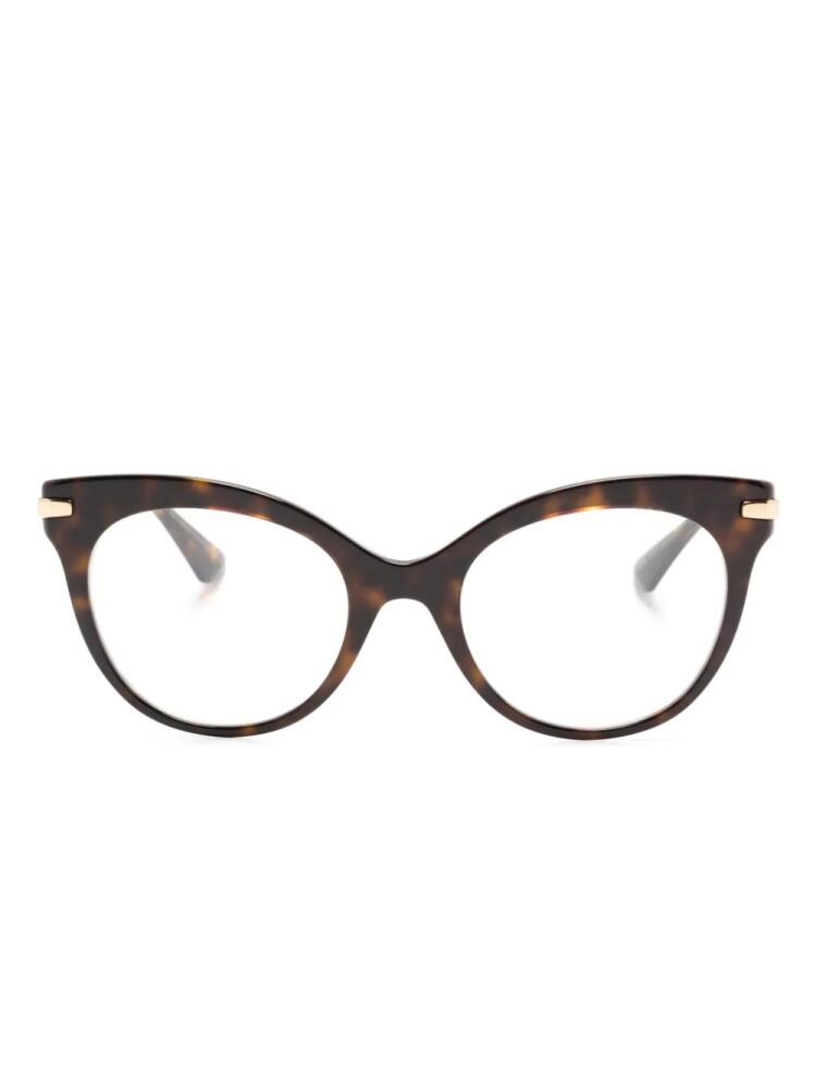 Dolce & Gabbana Eyewear tortoiseshell-effect cat-eye glasses - Brown Cover