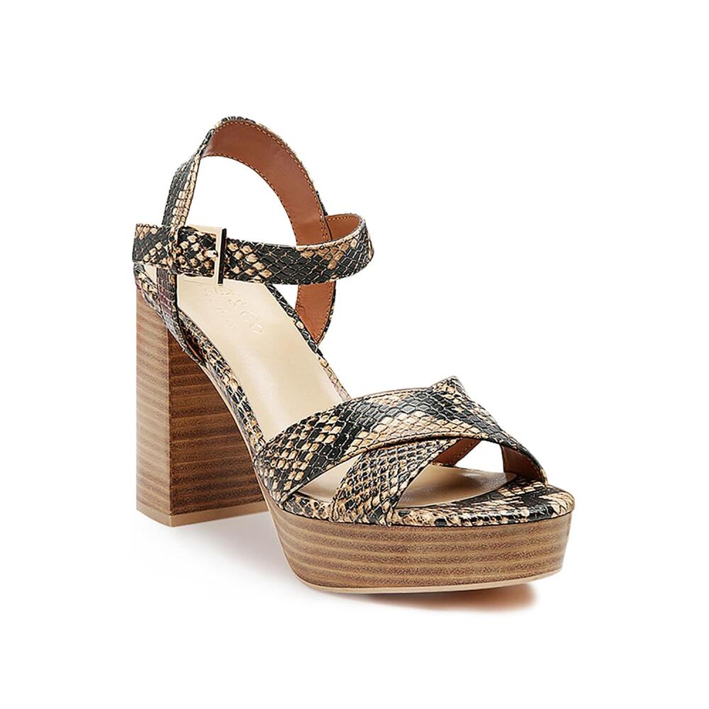 Rag & Co Chypre Platform Sandal | Women's | Brown/Black Snake Print Cover