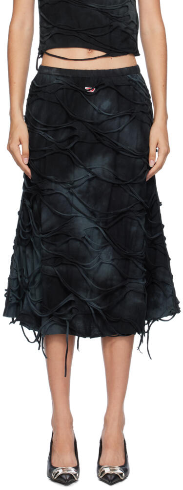 Diesel Black O-Jal Midi Skirt Cover