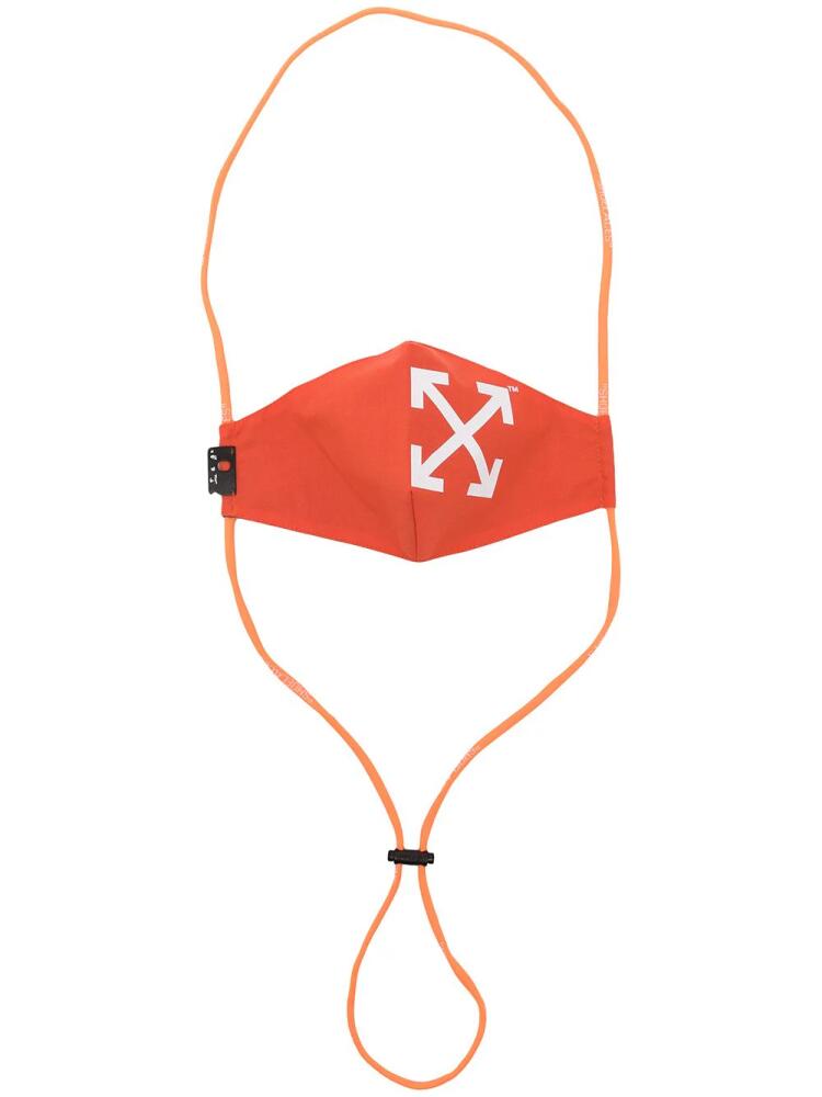 Off-White Arrows-print face mask - Orange Cover