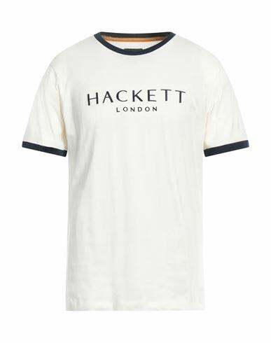 Hackett Man T-shirt Cream Cotton Cover