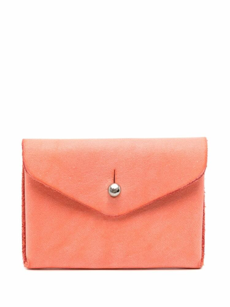 Guidi EN01 leather cardholder - Pink Cover