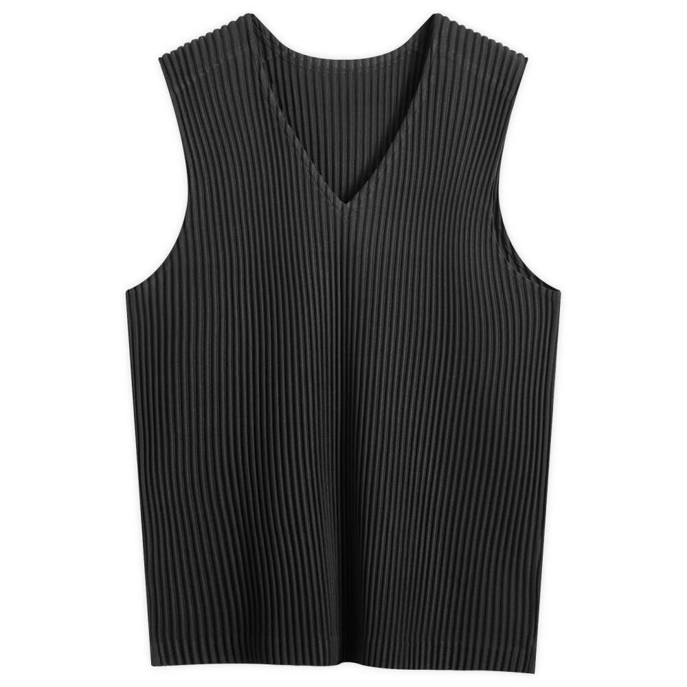 Homme Plissé Issey Miyake Men's Pleated Vest in Black Cover