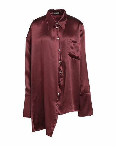 Ann Demeulemeester Woman Shirt Burgundy Silk Cover