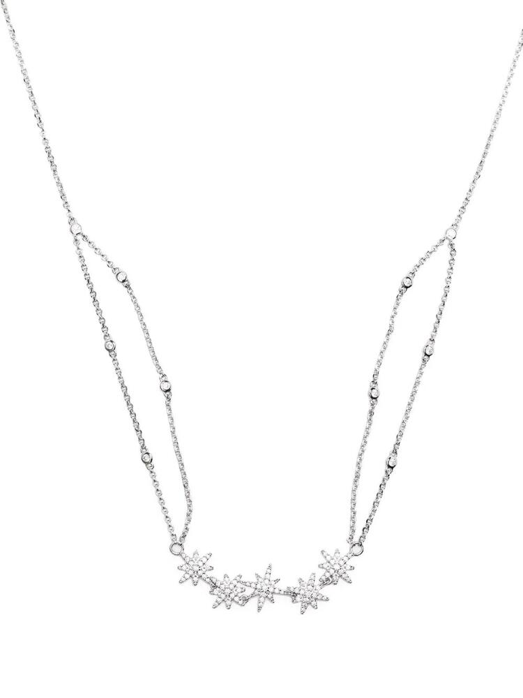 APM Monaco crystal-embellished star necklace - Silver Cover