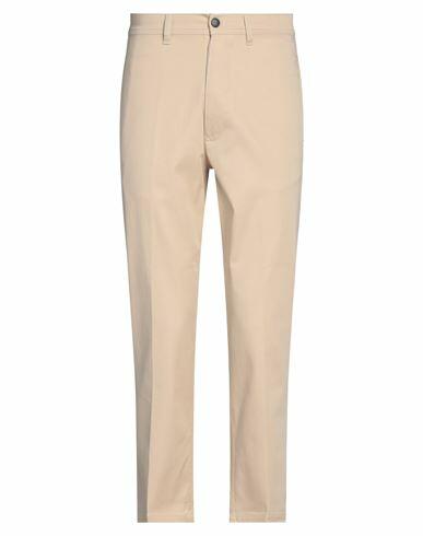 Brian Dales Man Pants Beige Cotton, Elastane Cover