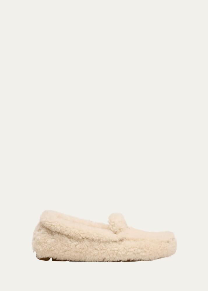 Prada Shearling Cozy Driver Loafers Cover