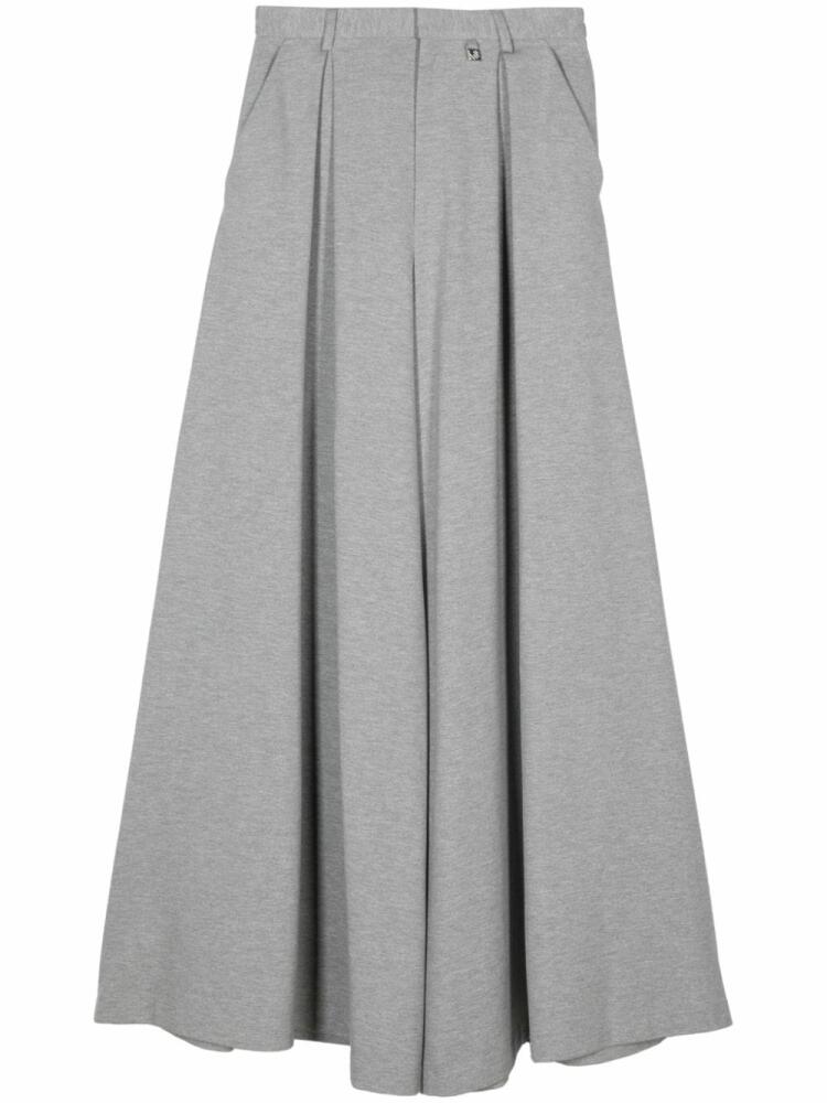 Giuseppe Di Morabito logo-plaque palazzo pants - Grey Cover