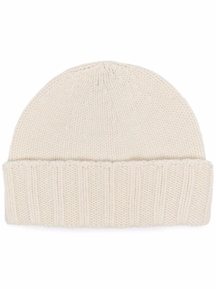 Drumohr Rass cashmere beanie - White Cover