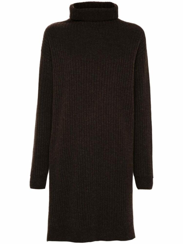 LEMAIRE chunky-knit wool midi dress - Brown Cover