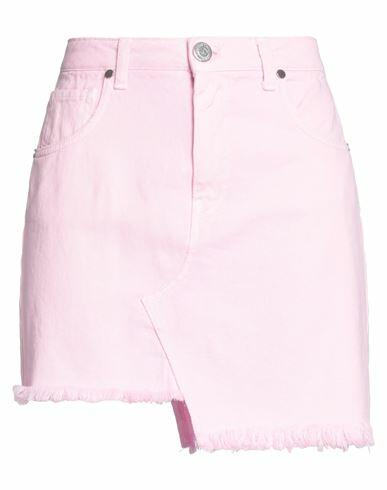 Gaëlle Paris Woman Mini skirt Pink Cotton Cover