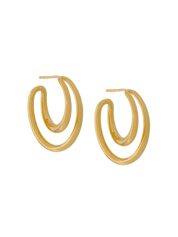 Charlotte Chesnais Initial hoop earrings - Gold Cover