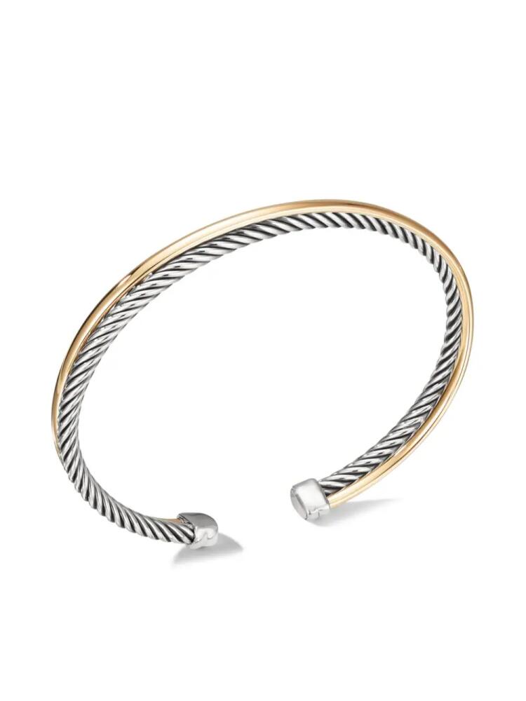 David Yurman 18k yellow gold Crossover® bracelet - Silver Cover