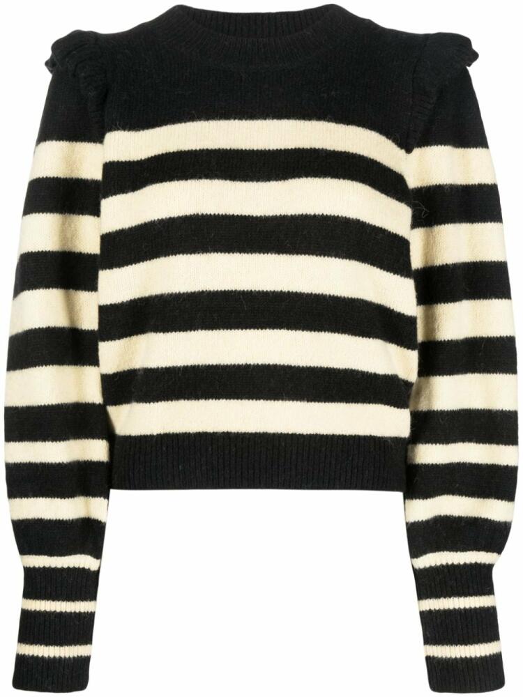 Baum Und Pferdgarten Camryn striped knitted jumper - Black Cover