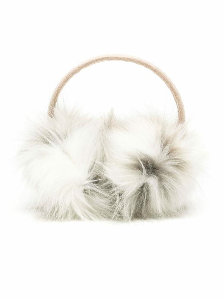 Unreal Fur faux-fur earmuffs - Neutrals Cover