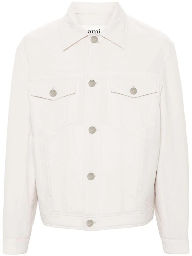 AMI Paris padded buttoned jacket - White Cover