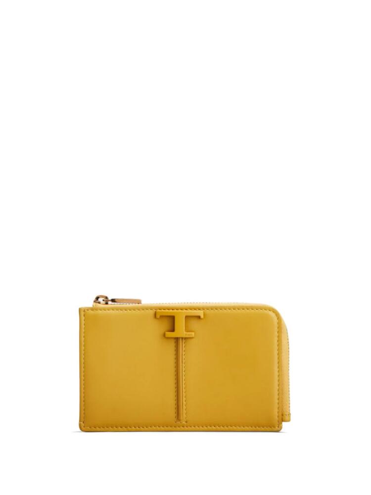 Tod's T Timeless leather wallet - Yellow Cover