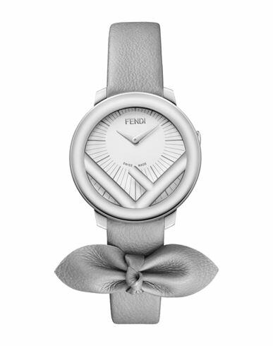 Fendi Run Away Leather Watch Woman Wrist watch Silver Stainless Steel Cover