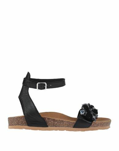 Loretta Pettinari Woman Sandals Black Soft Leather Cover