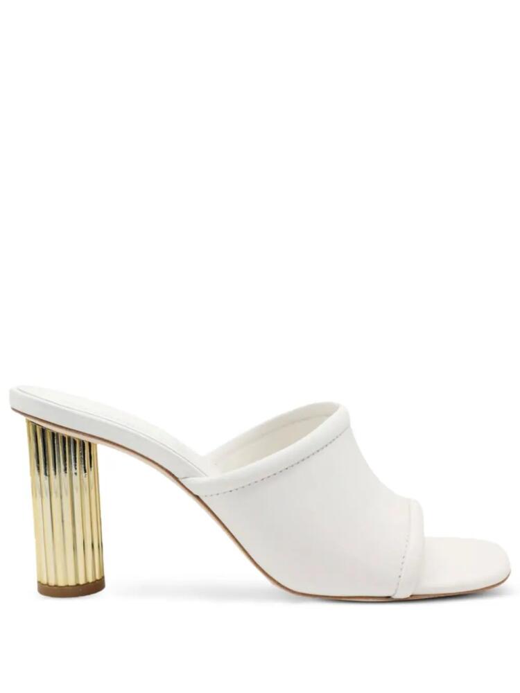 Simkhai Winston 80mm leather mules - White Cover