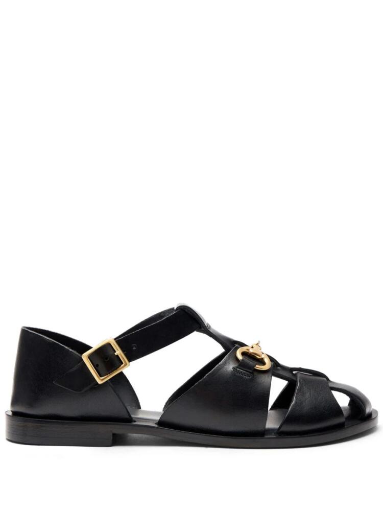 Scarosso Helene leather sandals - Black Cover