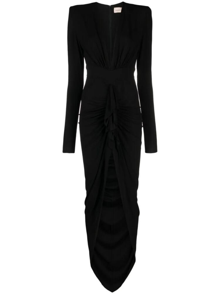 Alexandre Vauthier gathered maxi dress - Black Cover