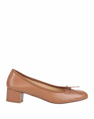 Ballerette Woman Pumps Tan Soft Leather Cover