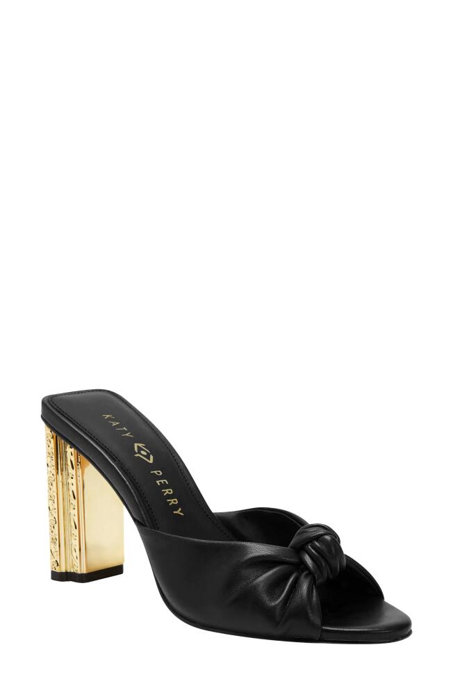 Katy Perry The Framing Heel Knotted Sandal in Black Cover