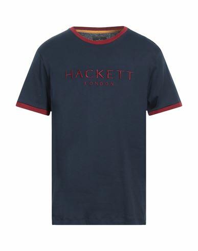 Hackett Man T-shirt Navy blue Cotton Cover