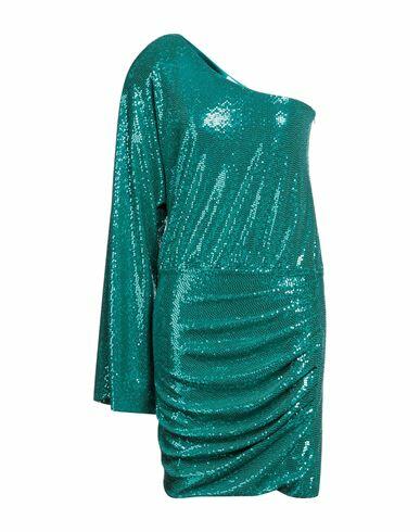 Cinqrue Woman Mini dress Turquoise Nylon, Metallic fiber, Elastane Cover