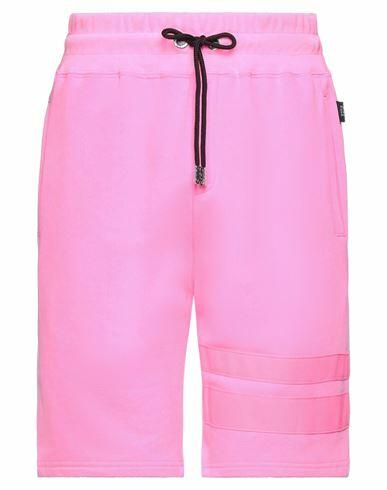 Gcds Man Shorts & Bermuda Shorts Fuchsia Cotton Cover