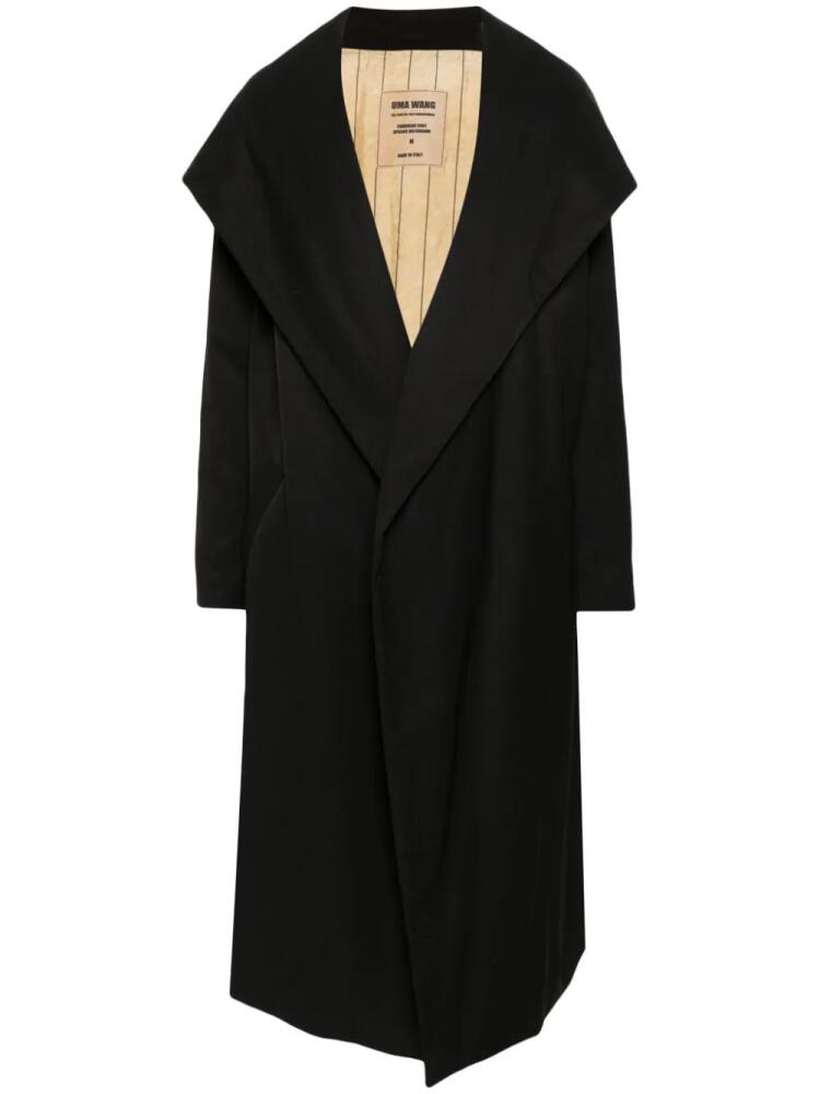 Uma Wang open-front coat - Black Cover