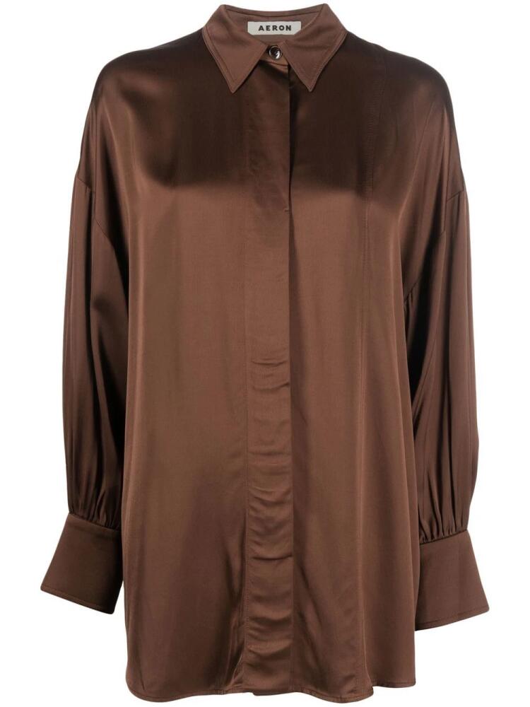 AERON Rennie long sleeve shirt - Brown Cover