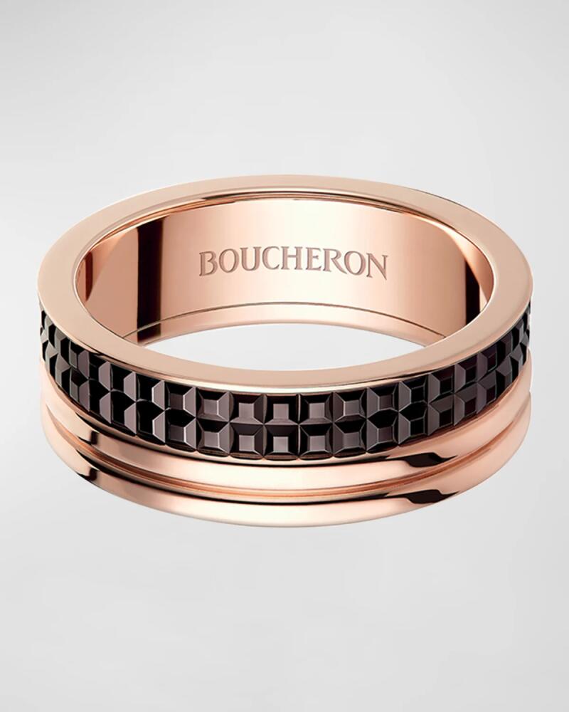 Boucheron Quatre 18K Rose Gold Classique Band Ring Cover