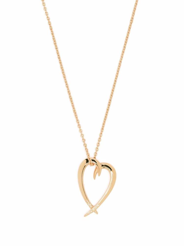 Shaun Leane Hook heart diamond pendant necklace - Gold Cover