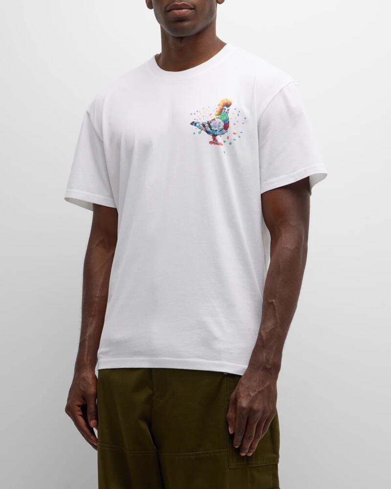 JW Anderson Men's Pigeon Logo T-Shirt Cover