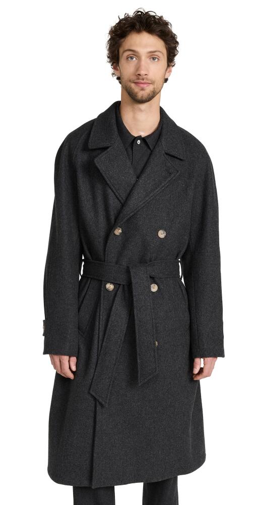 De Bonne Facture Grandad Coat Charcoal Cover