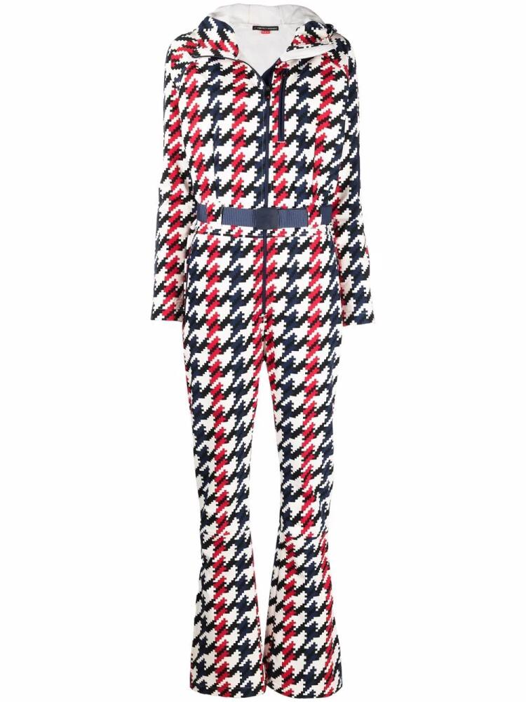 Perfect Moment Star houndstooth-print jumpsuit - White Cover