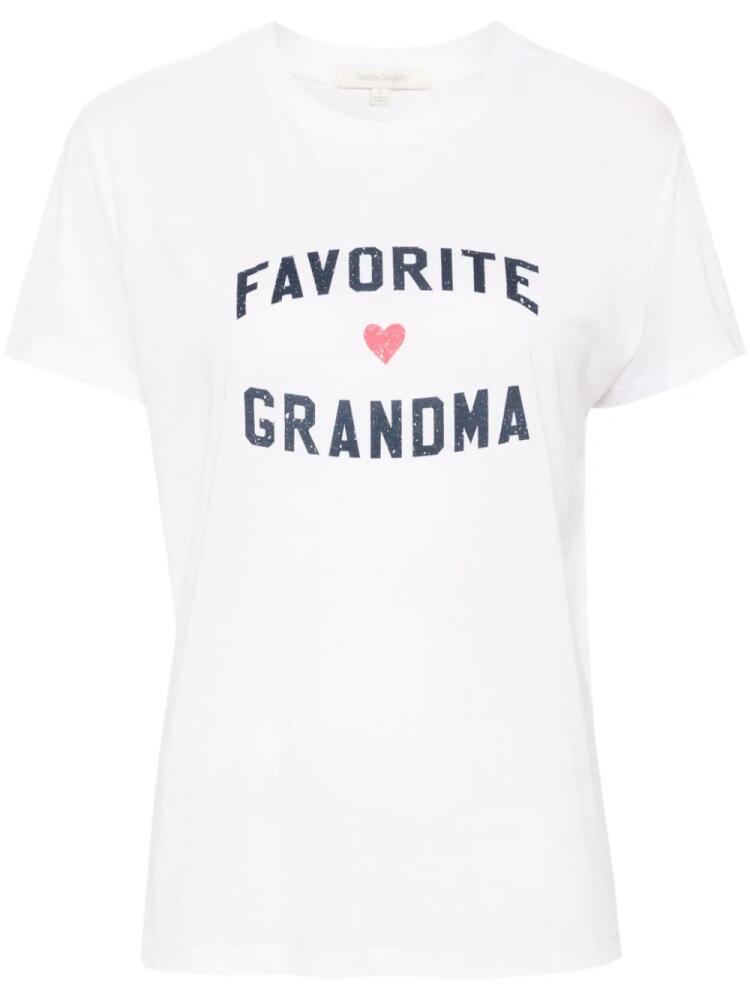 Favorite Daughter Favourite Grandma t-shirt - White Cover