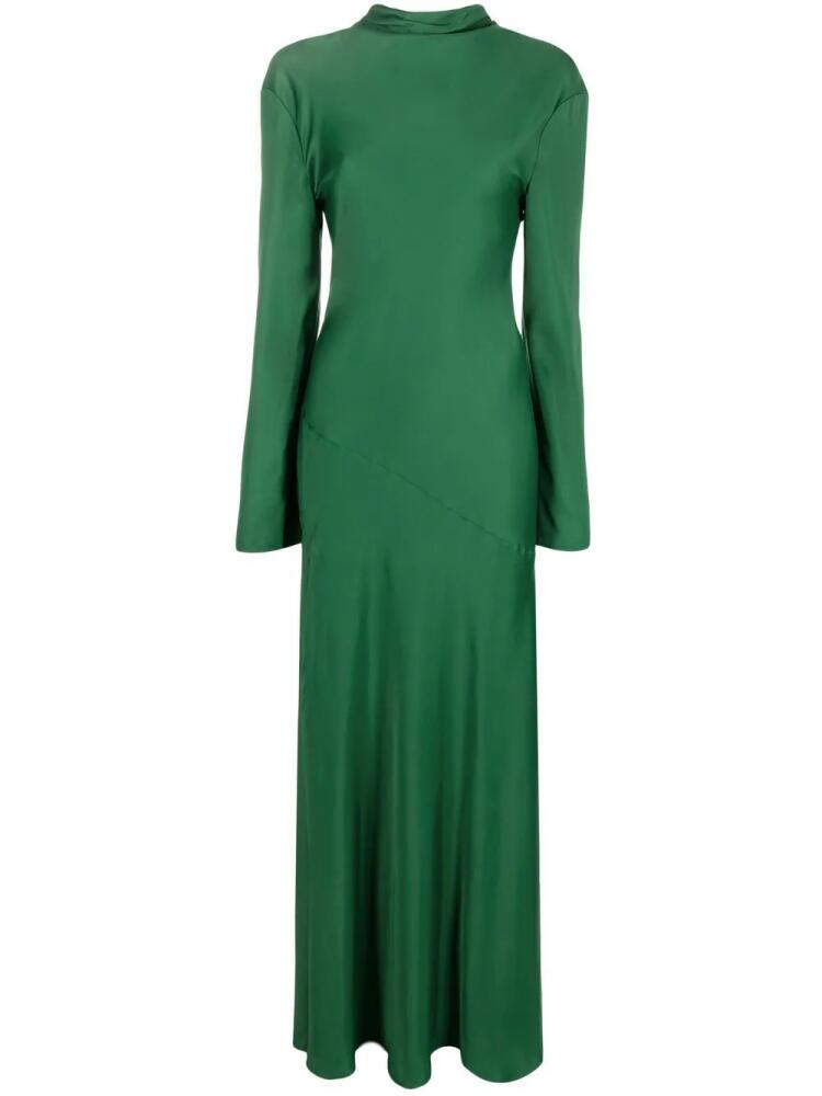 Philosophy Di Lorenzo Serafini cowl neck full-length dress - Green Cover