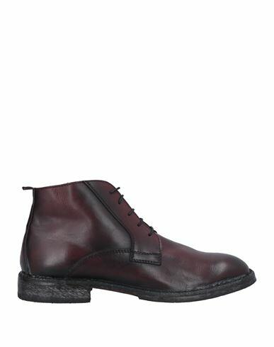 Moma Man Ankle boots Burgundy Calfskin Cover