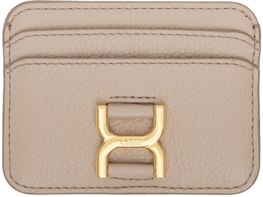 Chloé Taupe Marcie Card Holder Cover