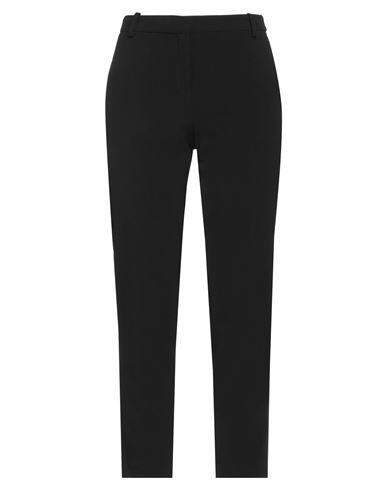 Biancoghiaccio Woman Pants Black Polyester, Viscose, Elastane Cover