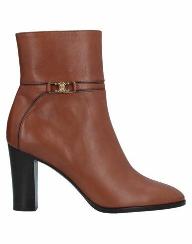 Celine Woman Ankle boots Tan Calfskin Cover